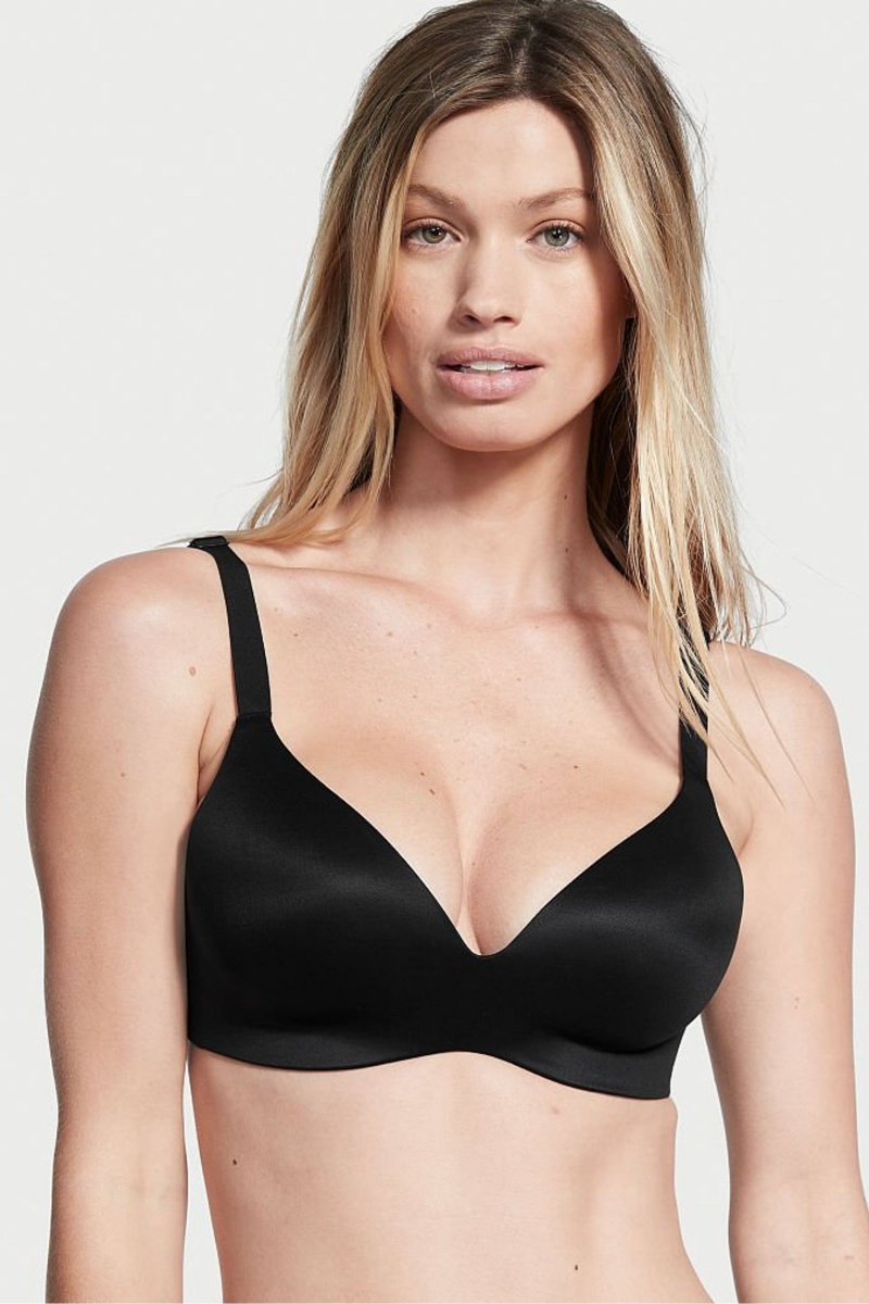 Victoria's Secret Bare Smooth Lightly Podsite Non Wired Full Cup Bra Čierne | SK-4367RAO