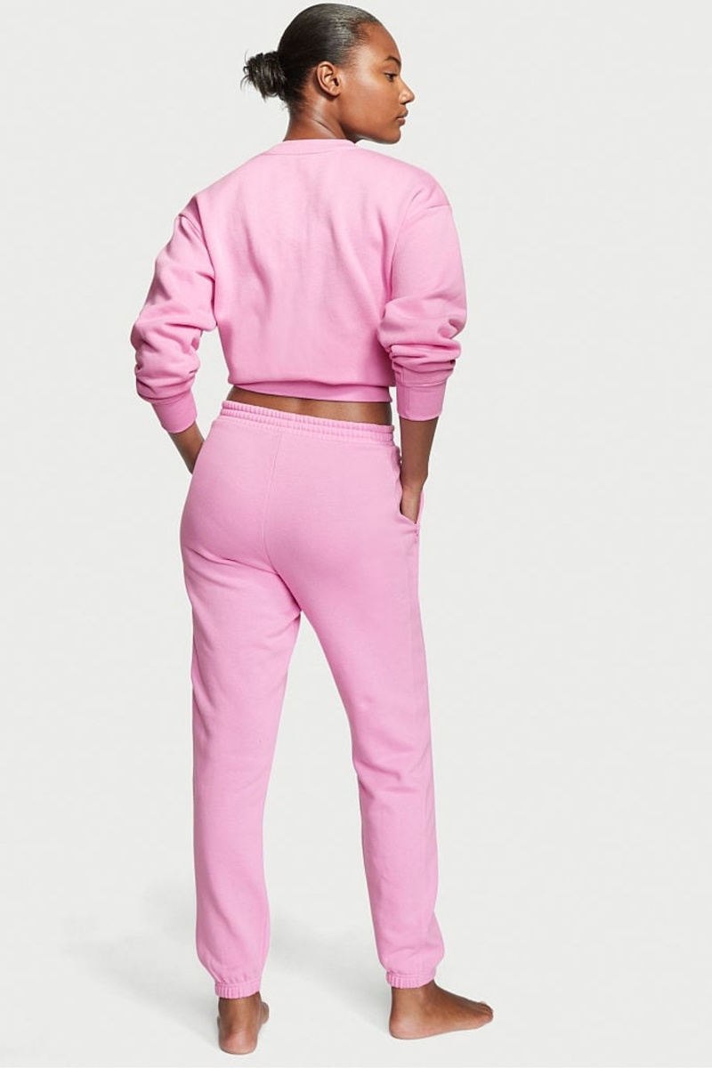 Victoria's Secret Bavlnene Fleece Gym Joggers Ruzove | SK-7592CTB