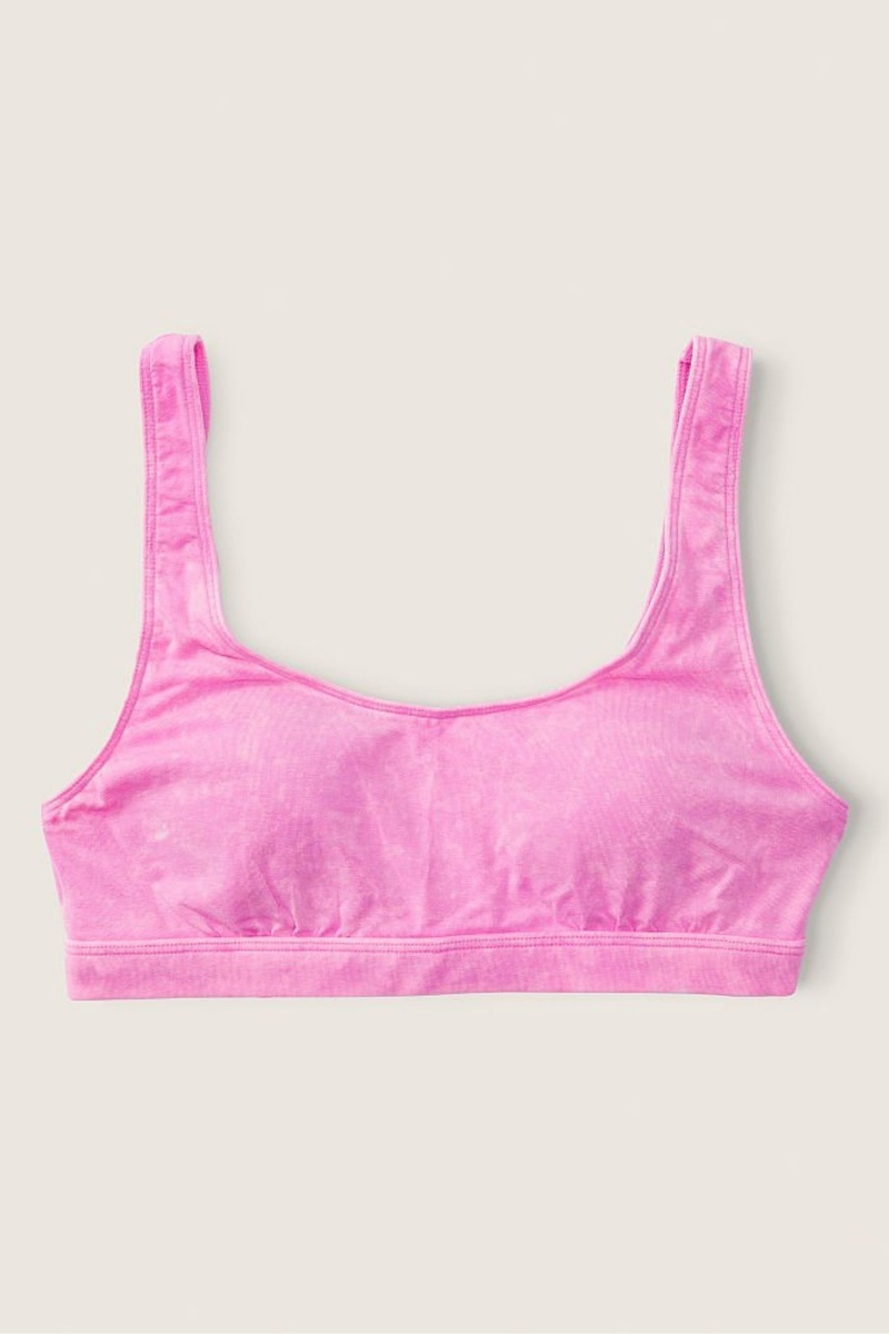 Victoria's Secret Bavlnene Scoop Bralette Ruzove | SK-5982BJE