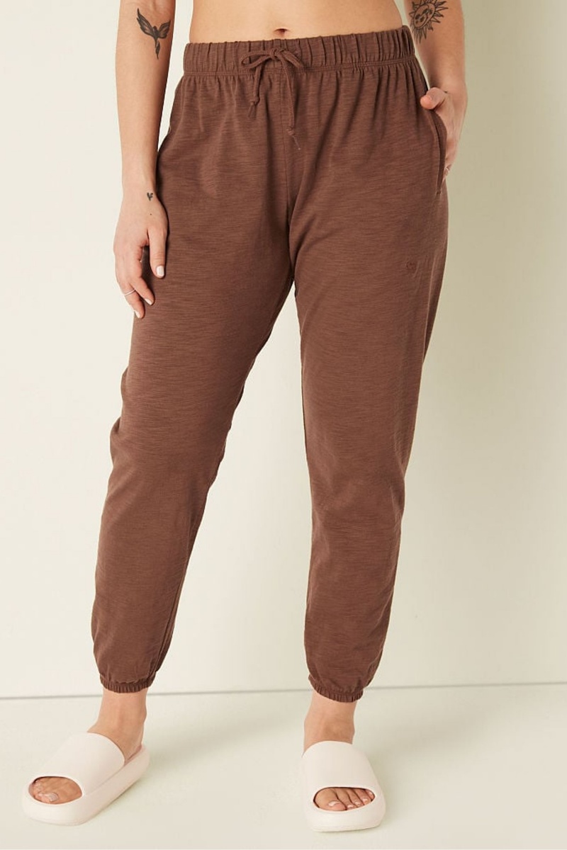 Victoria\'s Secret Bavlnene Slub Pants Koralove Oranžové | SK-6754PVI