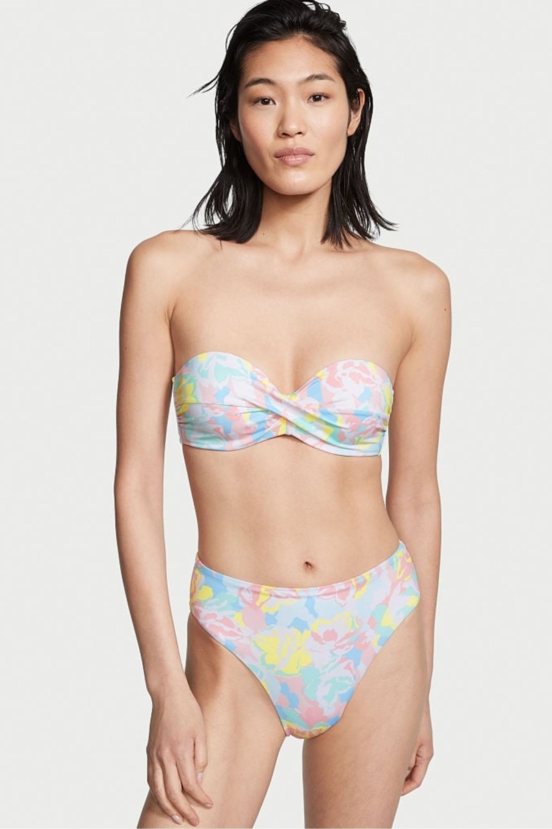 Victoria\'s Secret Bikiny Bottom Maskacove Modre | SK-0725PKO