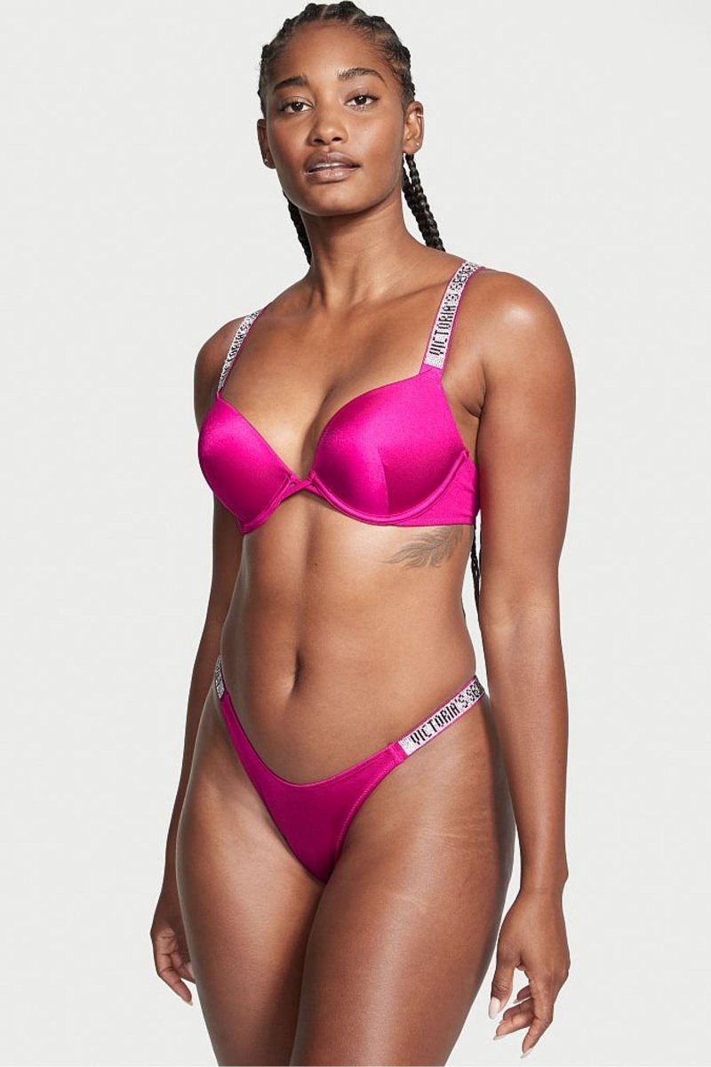 Victoria\'s Secret Bikiny Top Čierne | SK-0184WHR