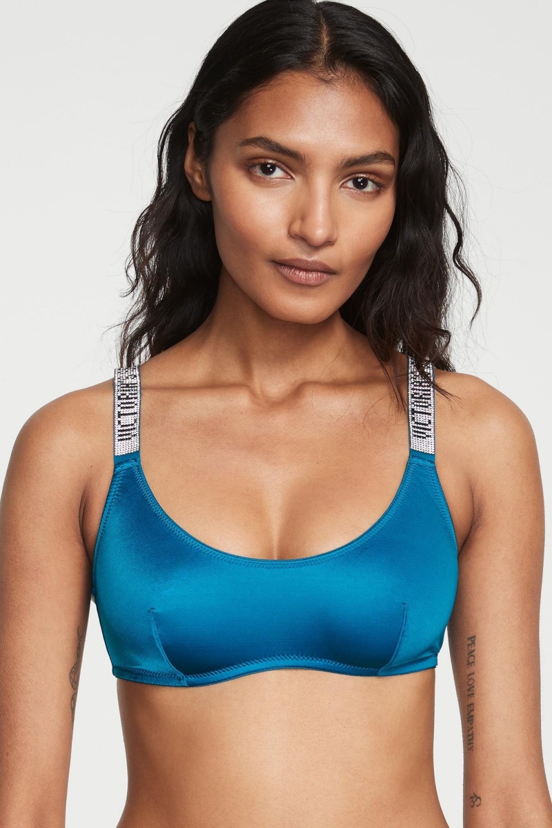 Victoria\'s Secret Bikiny Top Čierne | SK-0649HOD