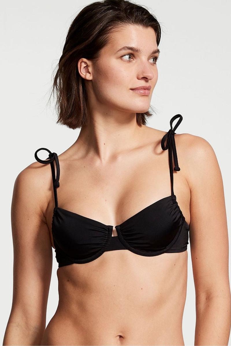 Victoria\'s Secret Bikiny Top Čierne | SK-2590JMR