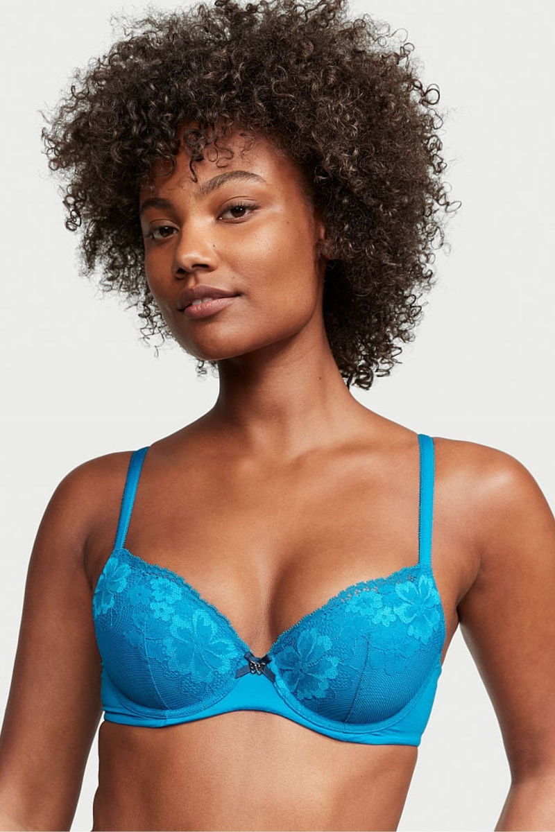 Victoria\'s Secret Body by Victoria Cipkovane Lightly Podsite Full Cup Bra Mätové Zelene | SK-0615SUX