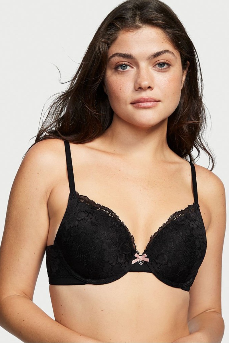 Victoria\'s Secret Body by Victoria Cipkovane Full Cup Push Up Bra Čierne | SK-0768UWM