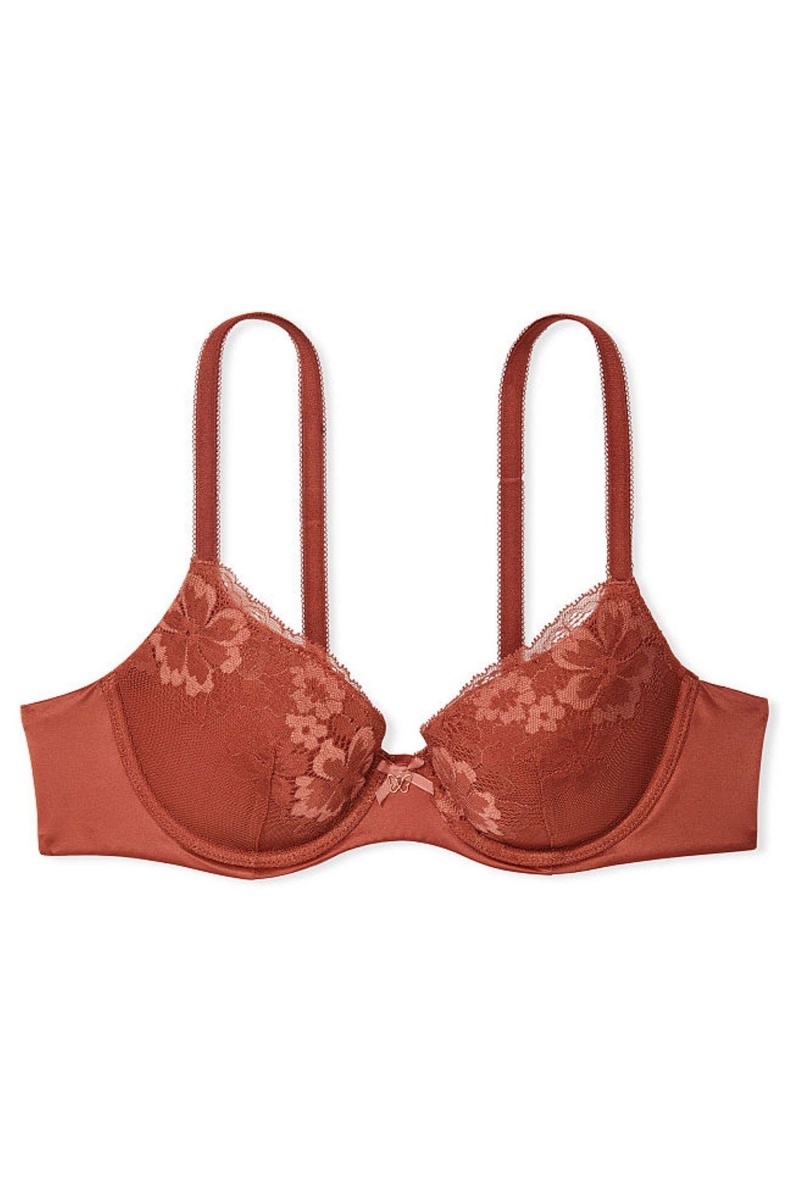 Victoria's Secret Body by Victoria Cipkovane Lightly Podsite Demi Bra Hnede | SK-1263SEW