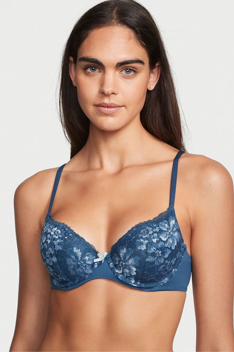 Victoria\'s Secret Body by Victoria Cipkovane Lightly Podsite Demi Bra Modre | SK-6801UEW