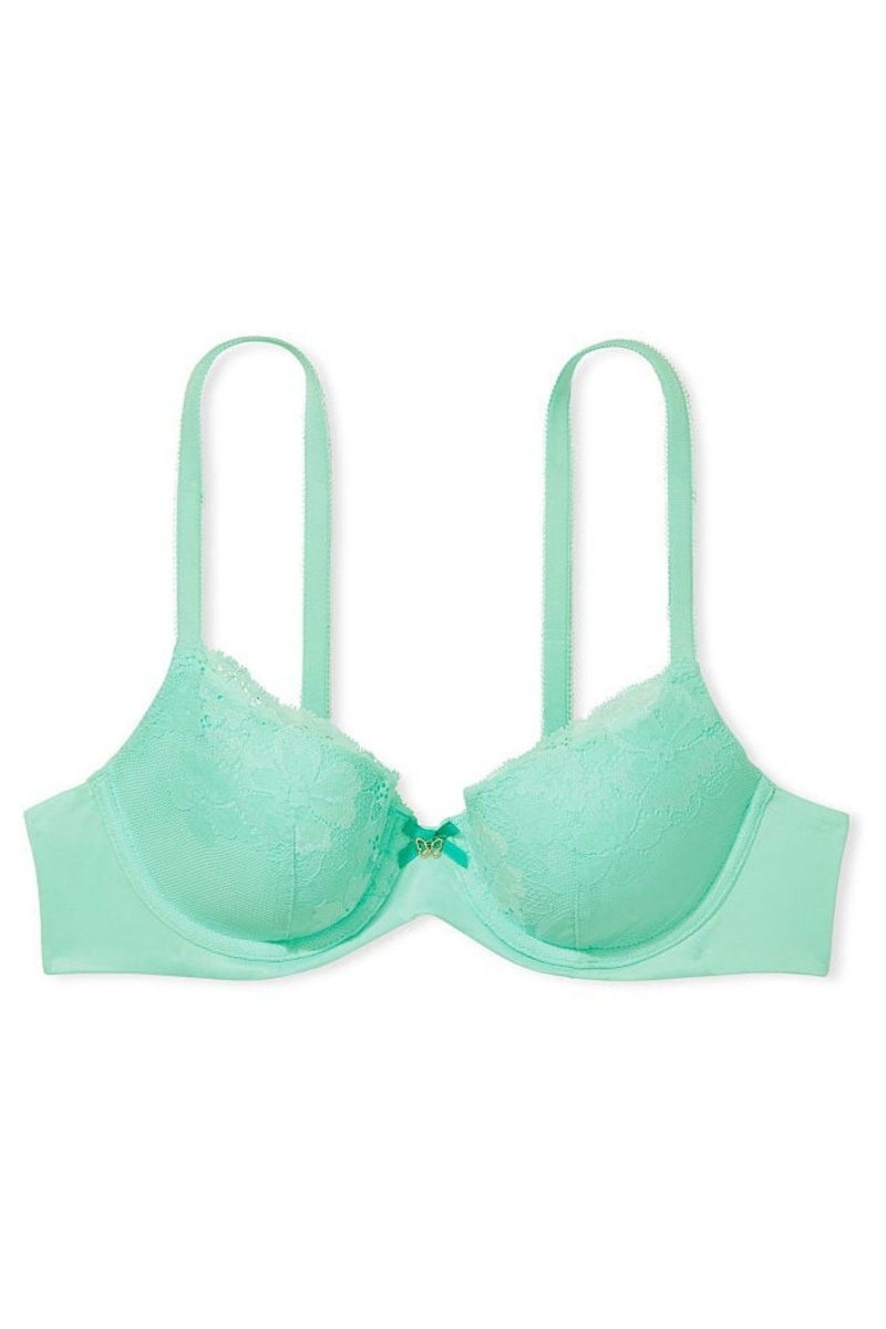 Victoria's Secret Body by Victoria Cipkovane Lightly Podsite Full Cup Bra Mätové Zelene | SK-7914XKC