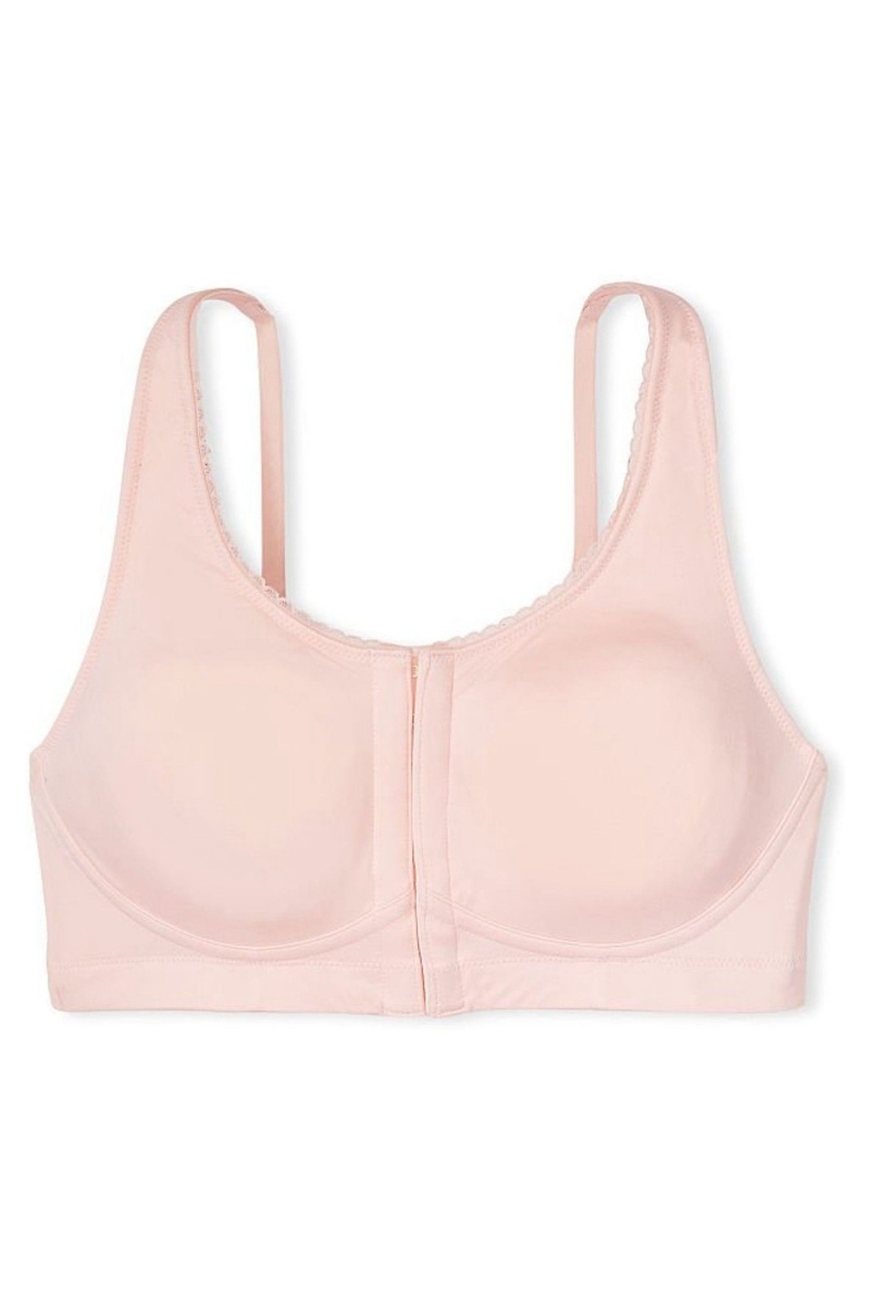 Victoria\'s Secret Body by Victoria Front Zapinanie Post Surgery Unlined Bra Ruzove | SK-3079ZEV