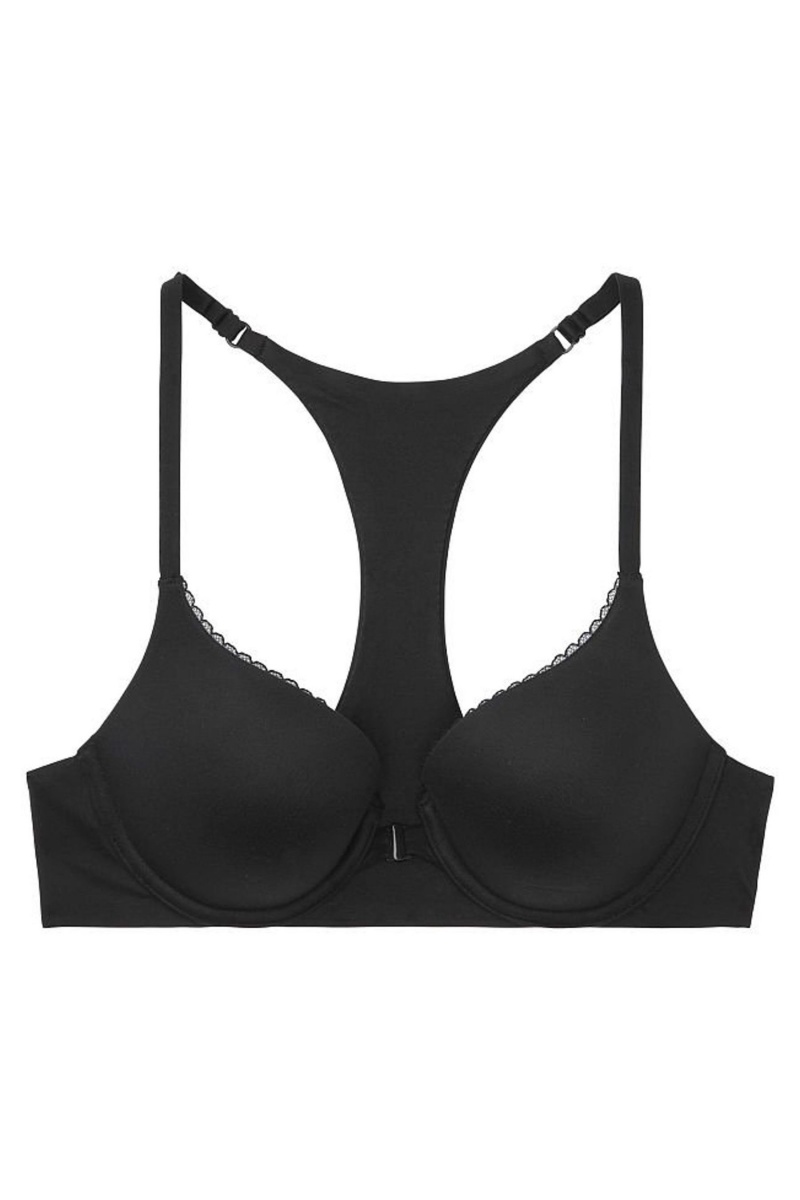 Victoria's Secret Body by Victoria Smooth Front Zapinanie Full Cup Push Up Bra Čierne | SK-4650AGF