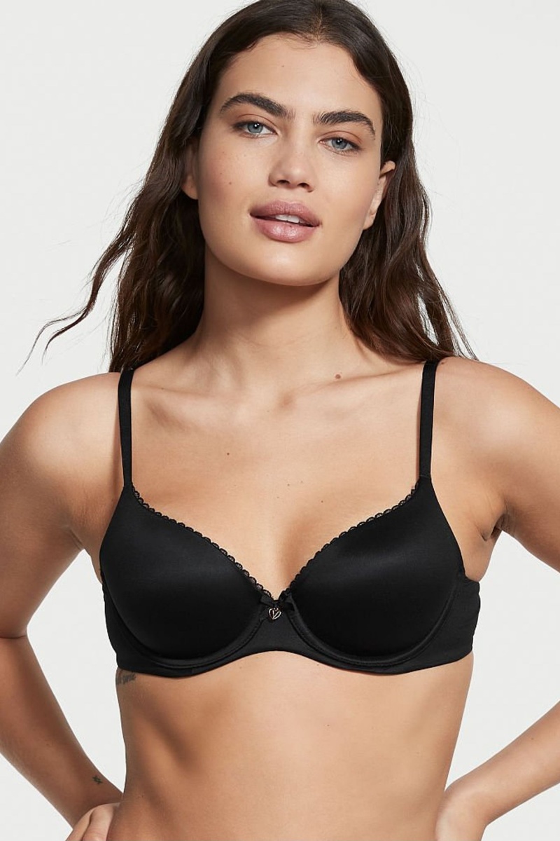 Victoria\'s Secret Body by Victoria Smooth Lightly Podsite Demi Bra Čierne | SK-6084ARV