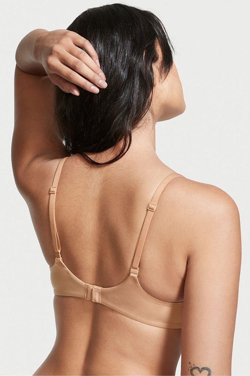 Victoria's Secret Body by Victoria Smooth Lightly Podsite Non Wired Bra Toasted Sugar Nude | SK-8370BTF