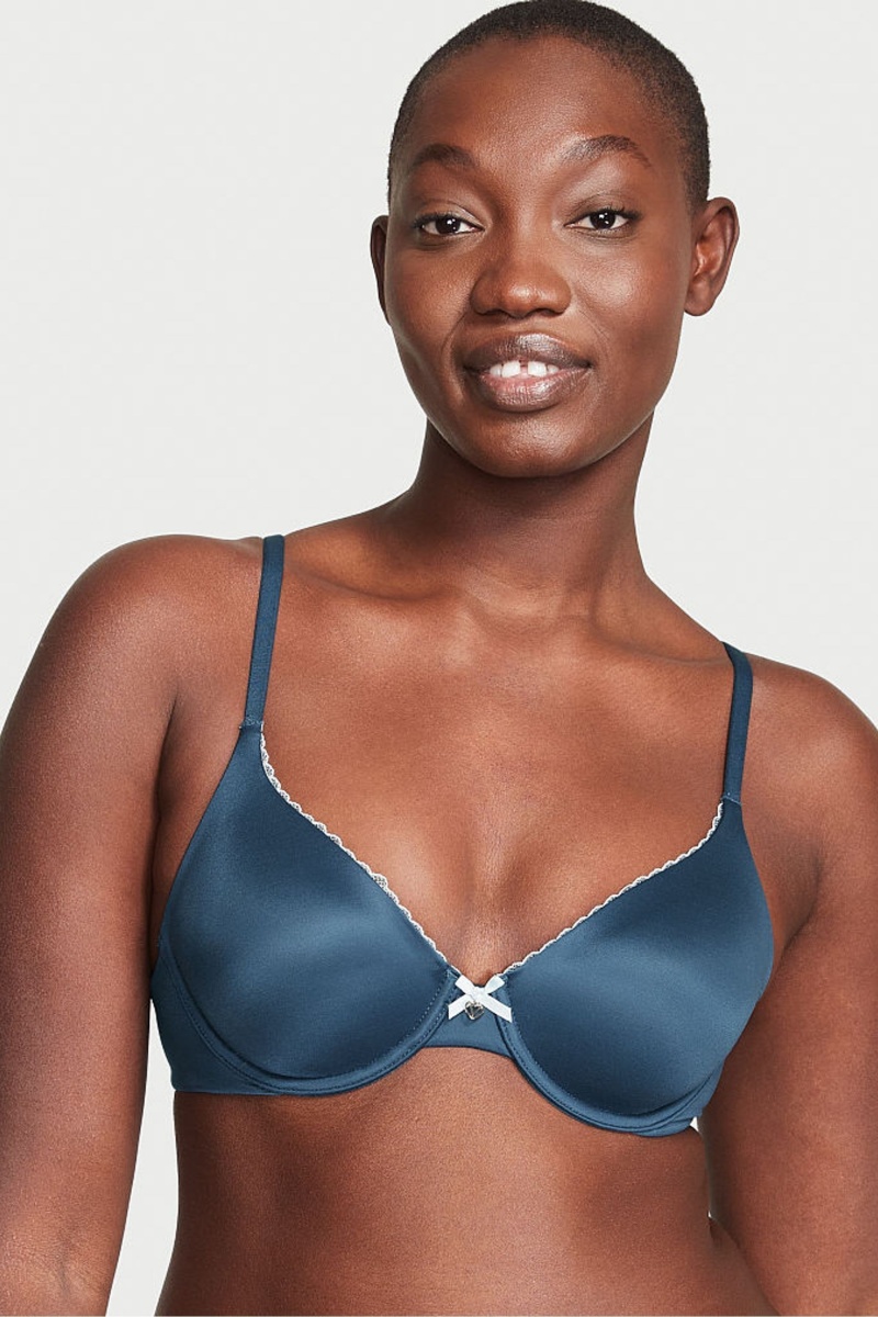 Victoria\'s Secret Body by Victoria Smooth Lightly Podsite Full Cup Bra Čierne | SK-9785HWX