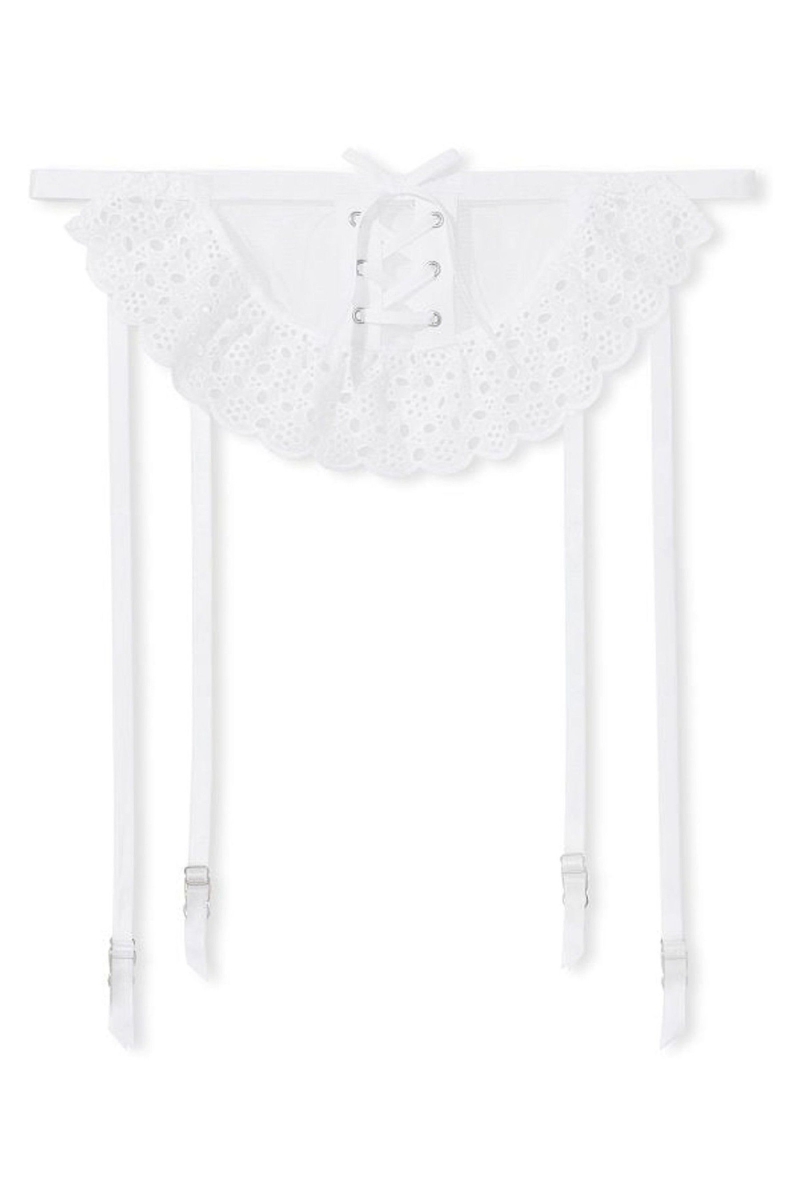 Victoria's Secret Broderie Suspender Skirt Biele | SK-2813TSX