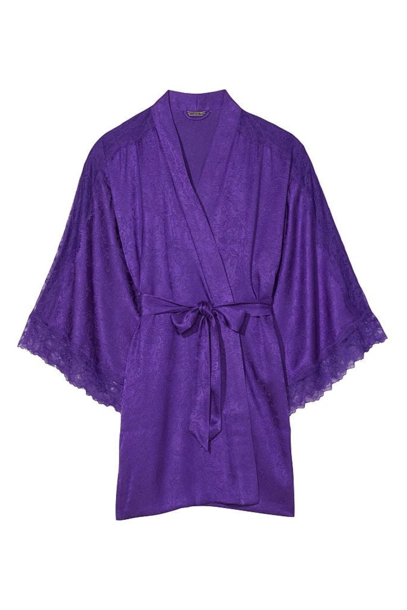 Victoria's Secret Cipkovane Inset Robe Nachový | SK-7849JHQ