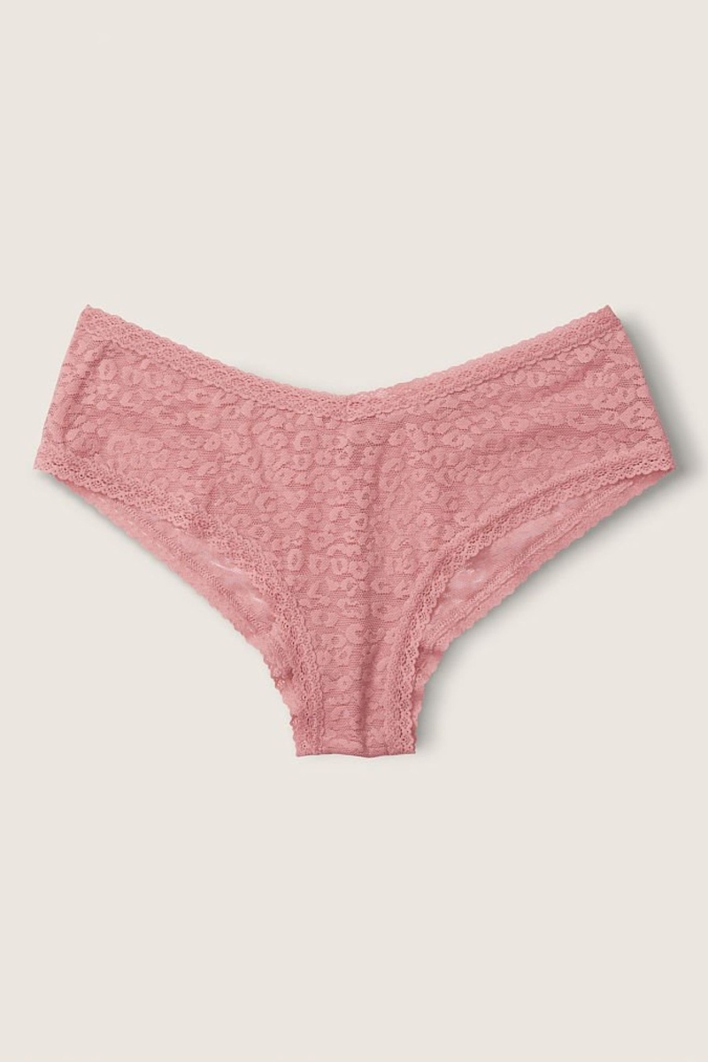 Victoria\'s Secret Cipkovane Logo Cheeky Nohavičky Biele | SK-7201OJL