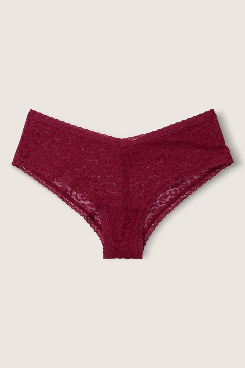 Victoria\'s Secret Cipkovane Logo Cheeky Nohavičky Biele | SK-9317HXV