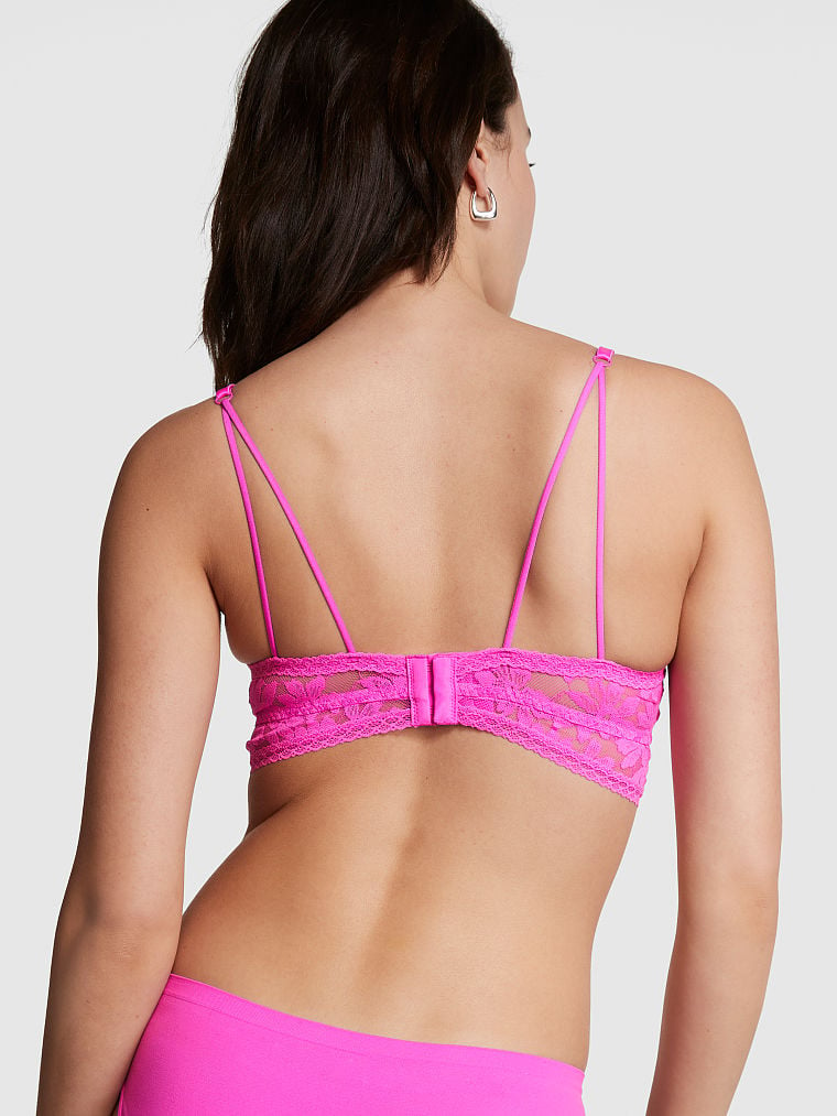 Victoria's Secret Cipkovane Push-Up Bralette Ruzove | SK-1398XMA