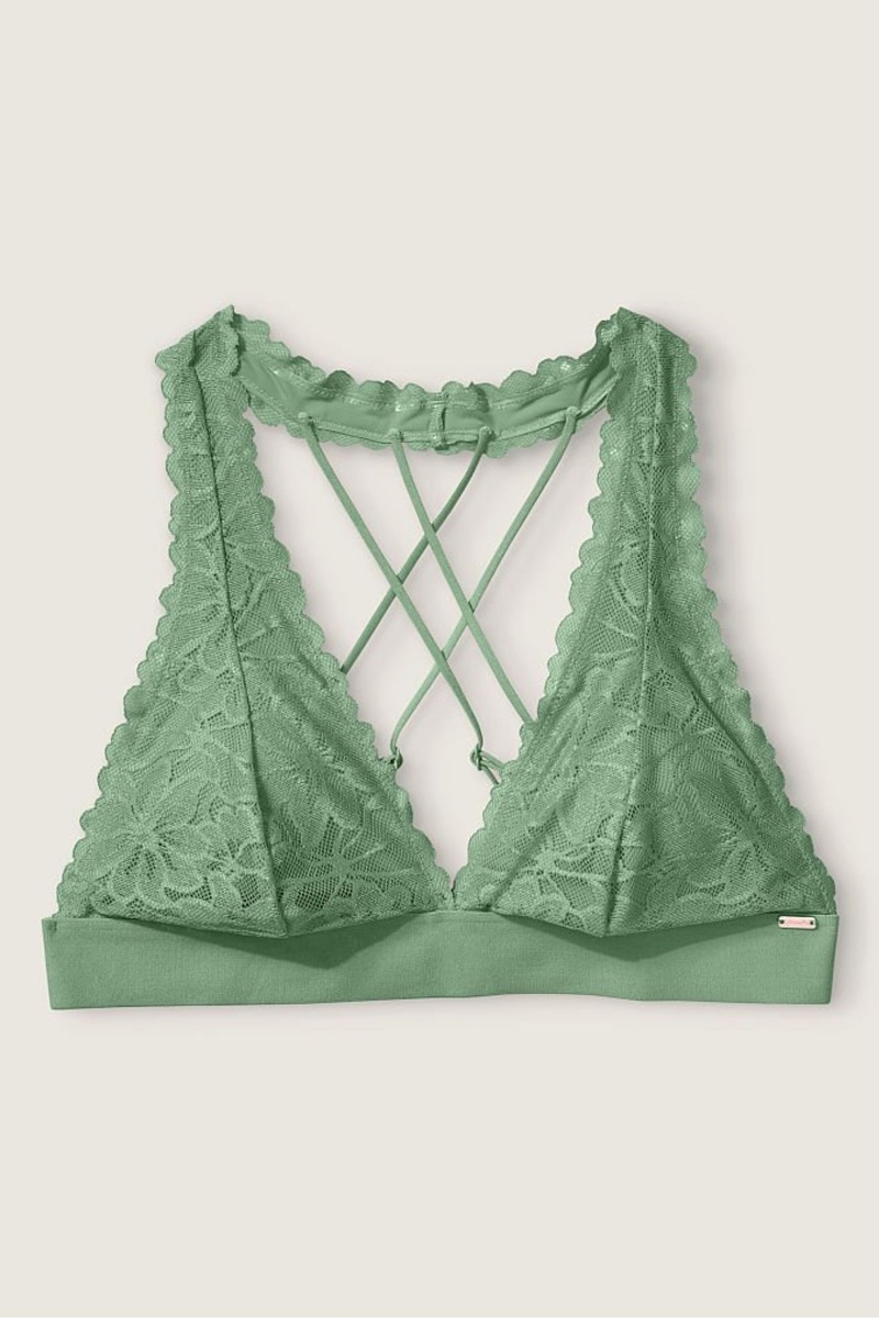 Victoria\'s Secret Cipkovane Remienkové Back Halterneck Bralette Žlté | SK-3498FNX