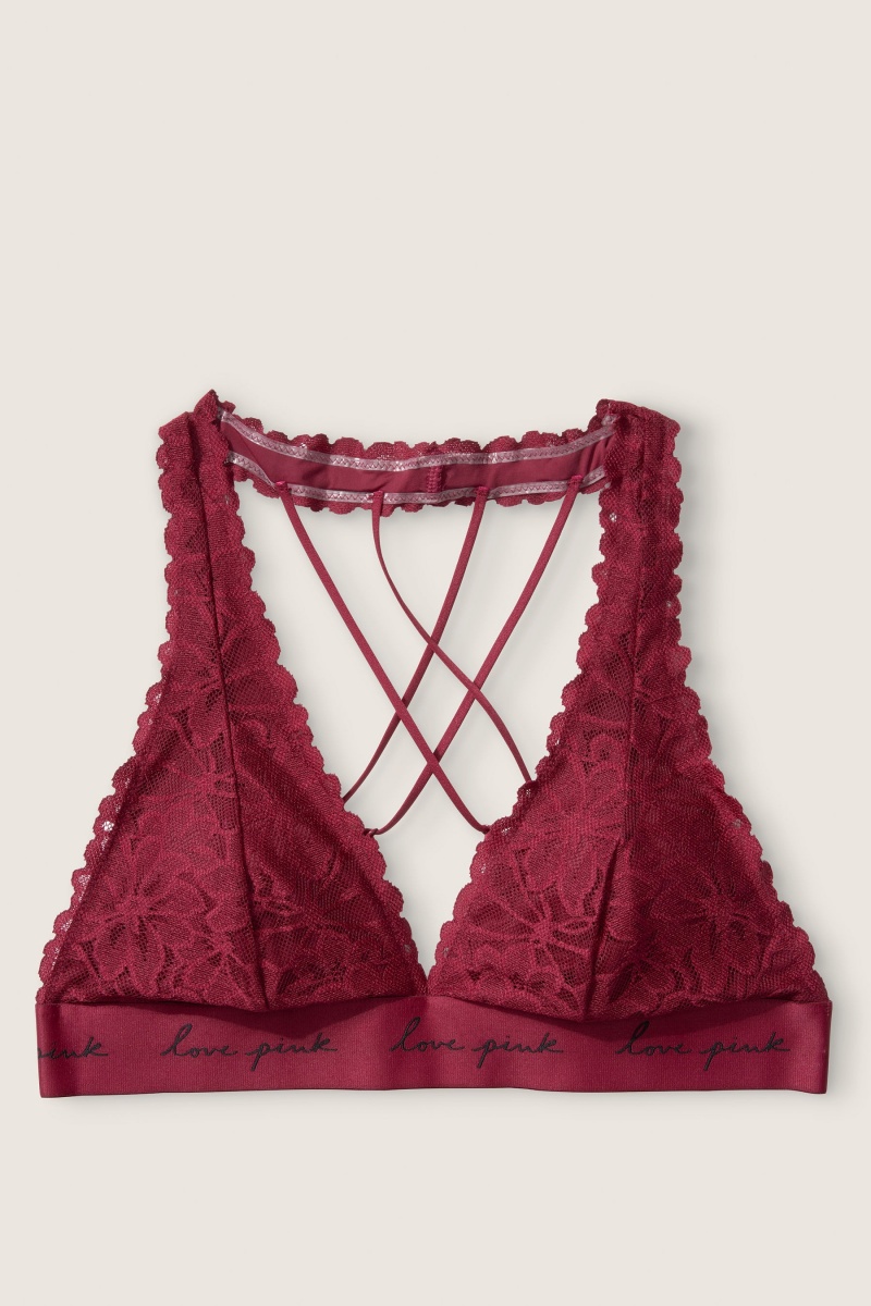 Victoria's Secret Cipkovane Remienkové Back Halterneck Bralette Biele | SK-3874URP