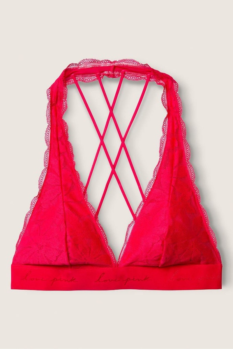 Victoria's Secret Cipkovane Remienkové Back Halterneck Bralette Koralove Krém Oranžové | SK-7639HRP