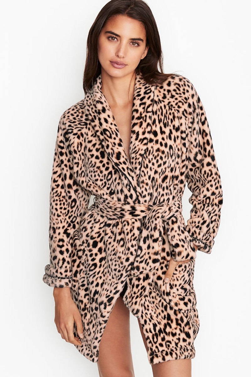 Victoria\'s Secret Cosy Kratke Robe Čierne | SK-7691WQS