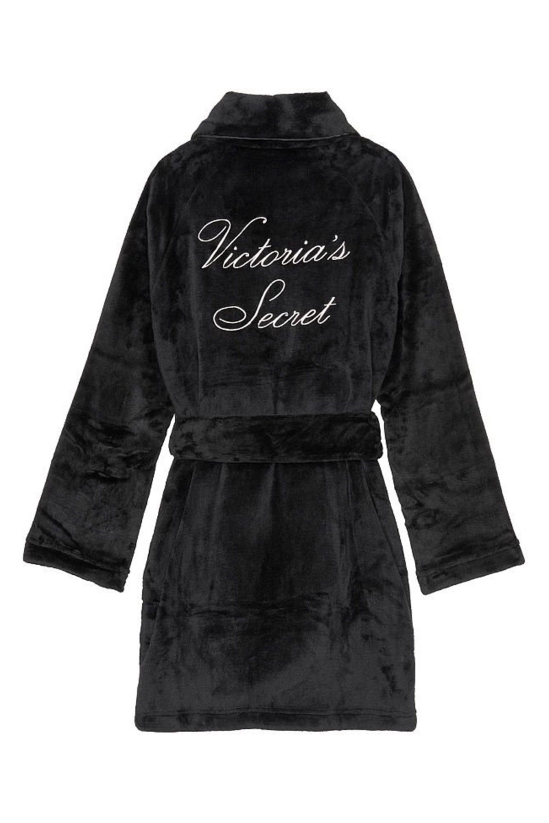 Victoria's Secret Cosy Kratke Robe Čierne | SK-9217KDJ