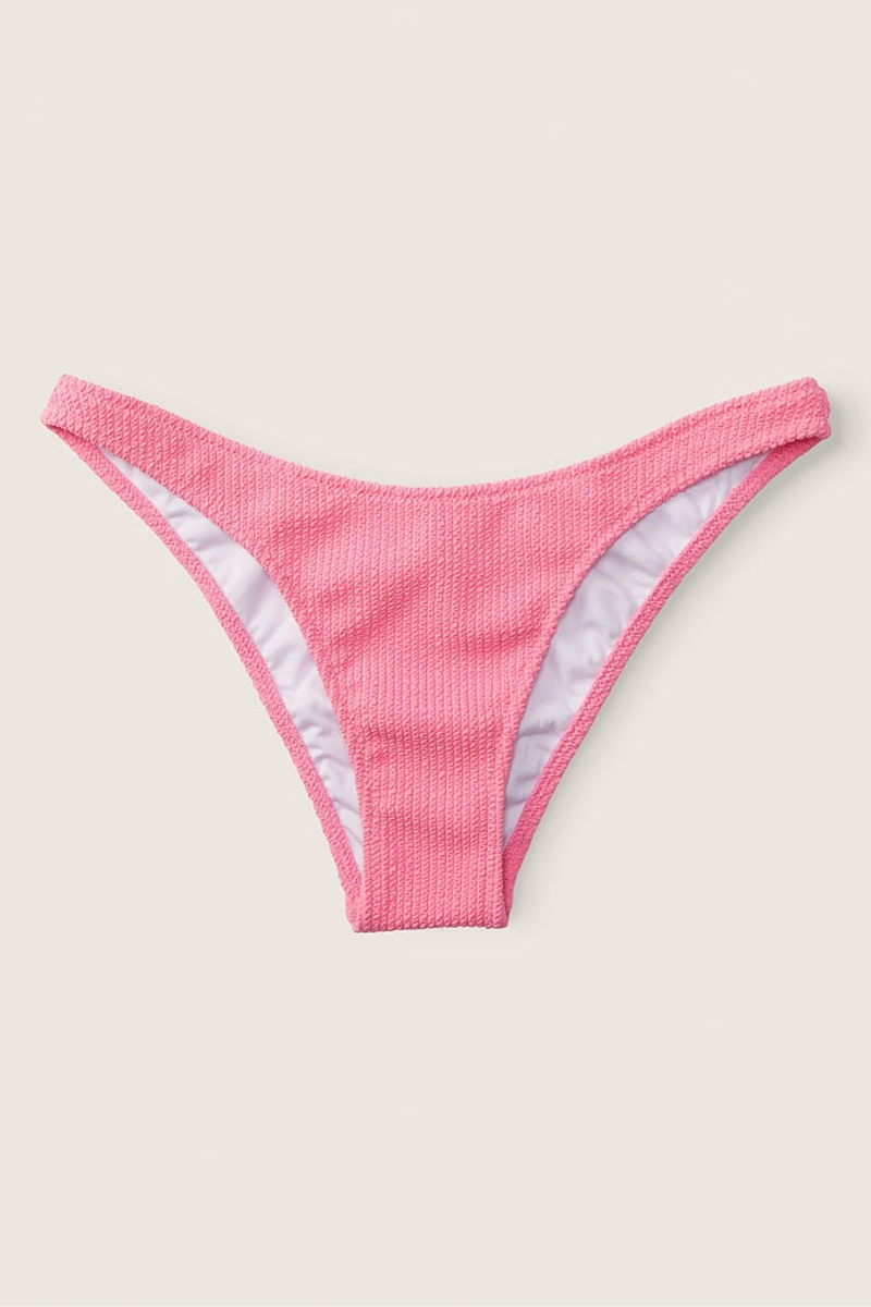 Victoria's Secret Crinkle Bikiny Bottom Ruzove | SK-1367JRX