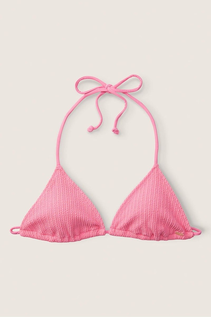 Victoria\'s Secret Crinkle Bikiny Top Ruzove | SK-4507JPB