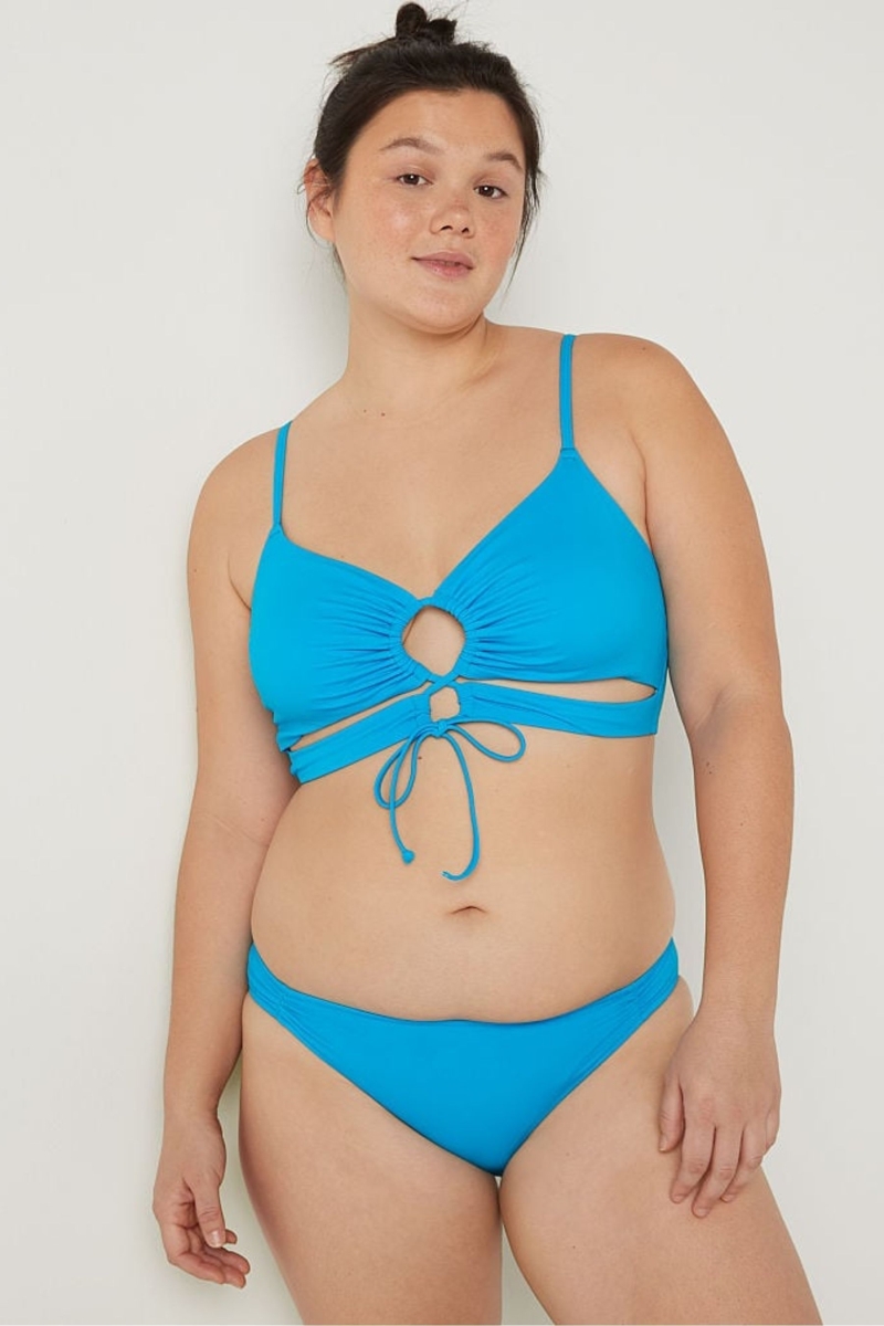 Victoria's Secret Cut Out Bikiny Top Bright Marine | SK-1253FIH