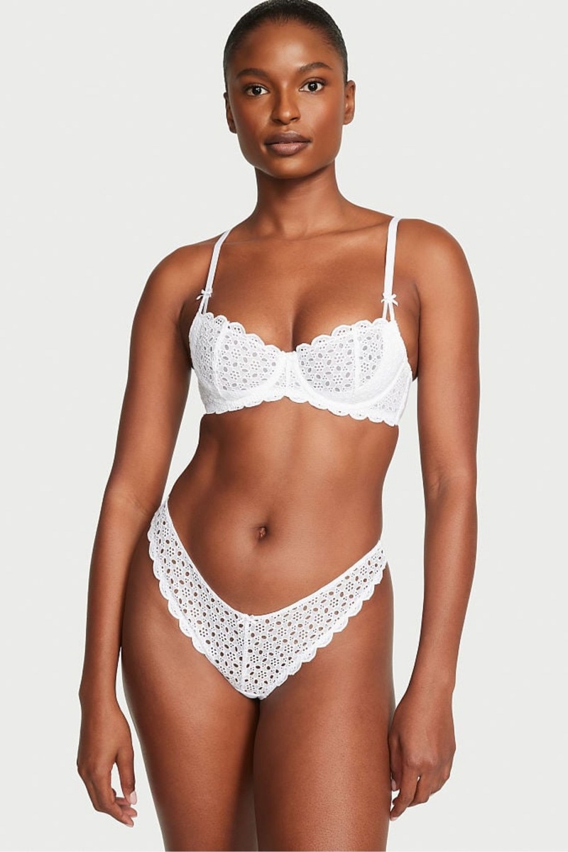 Victoria's Secret Dream Angels Broderie Scalloped Trim Bra Ensign | SK-2413KDA