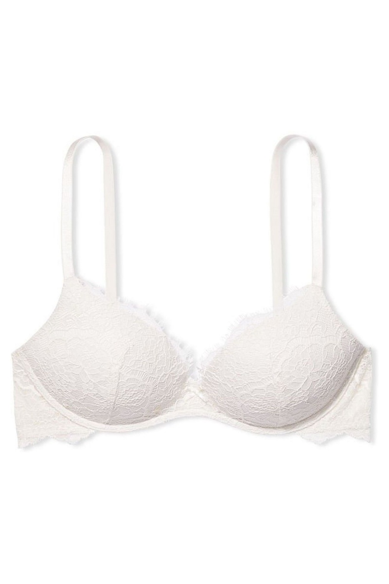 Victoria\'s Secret Dream Angels Cipkovane Lightly Podsite Non Wired Bra Biele | SK-6230SZY