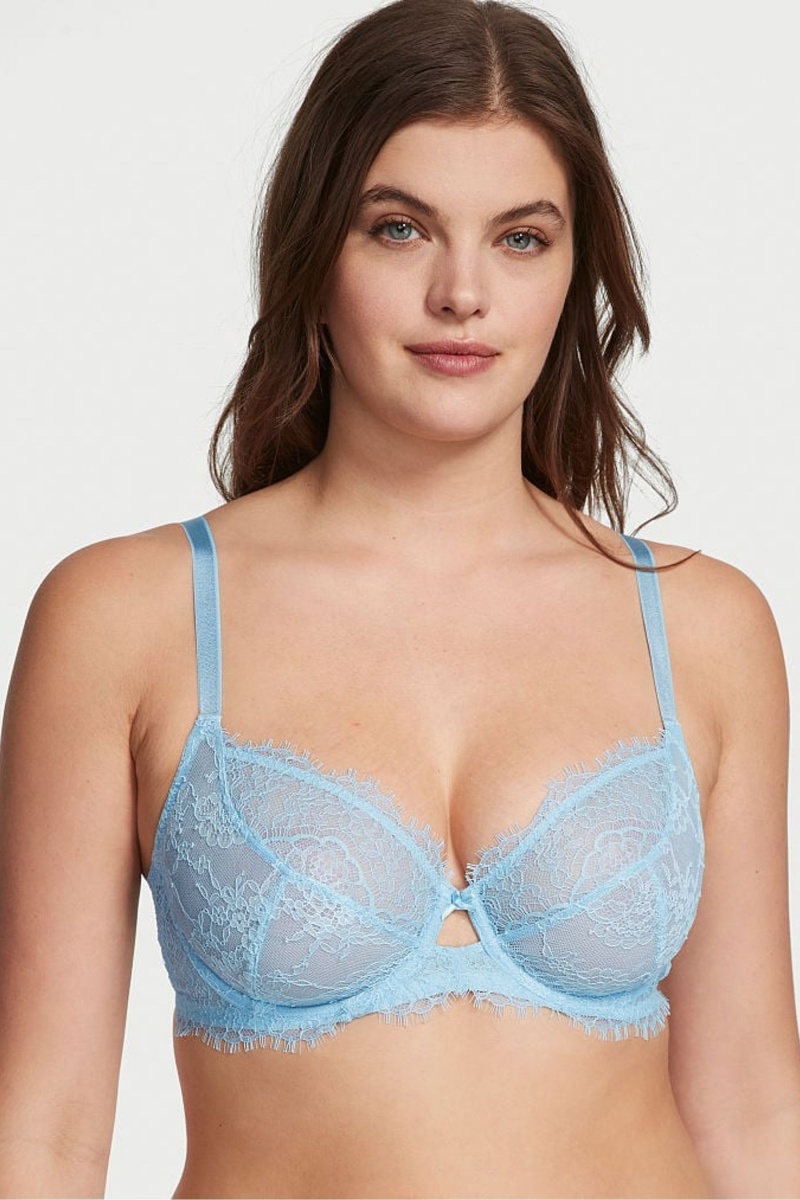 Victoria\'s Secret Dream Angels Cipkovane Full Cup Unlined Bra Čierne | SK-8795SVE