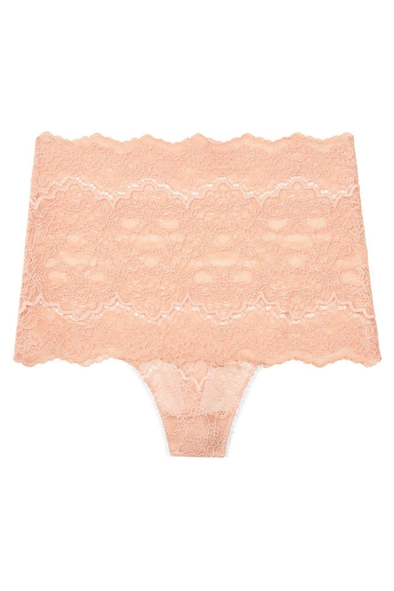 Victoria's Secret Dream Angels Highwaist Corded Tanga Panty Čierne | SK-0834MEN