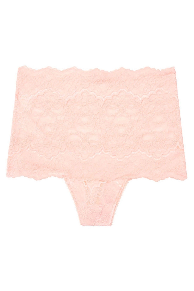 Victoria's Secret Dream Angels Highwaist Corded Tanga Panty Čierne | SK-5180TKH