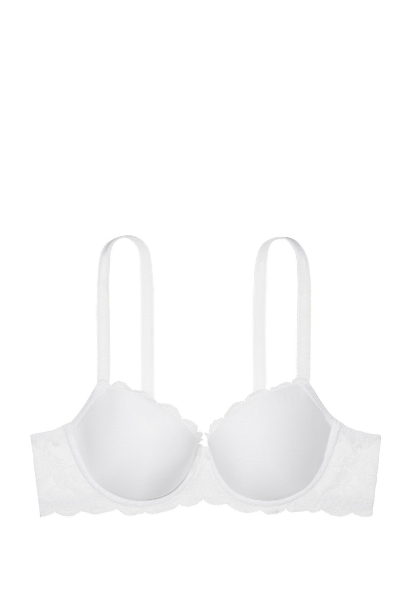 Victoria's Secret Dream Angels Smooth Cipkovane Wing Lightly Podsite Demi Bra Čierne | SK-1546ZHU