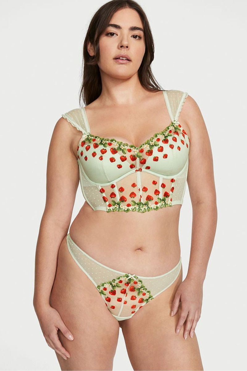 Victoria's Secret Dream Angels Strawberry Embroidered Bra Zelene | SK-4173SFR