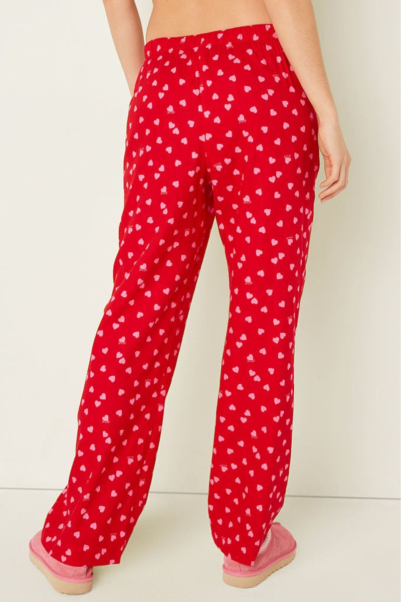 Victoria's Secret Flannel Pyjama Bottoms Ruzove | SK-3219DTG