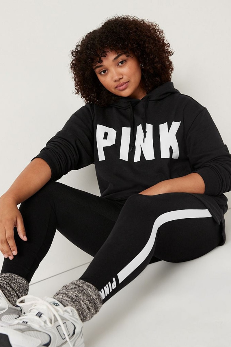 Victoria's Secret Fleece Campus Hoodie Čierne | SK-1390FVS