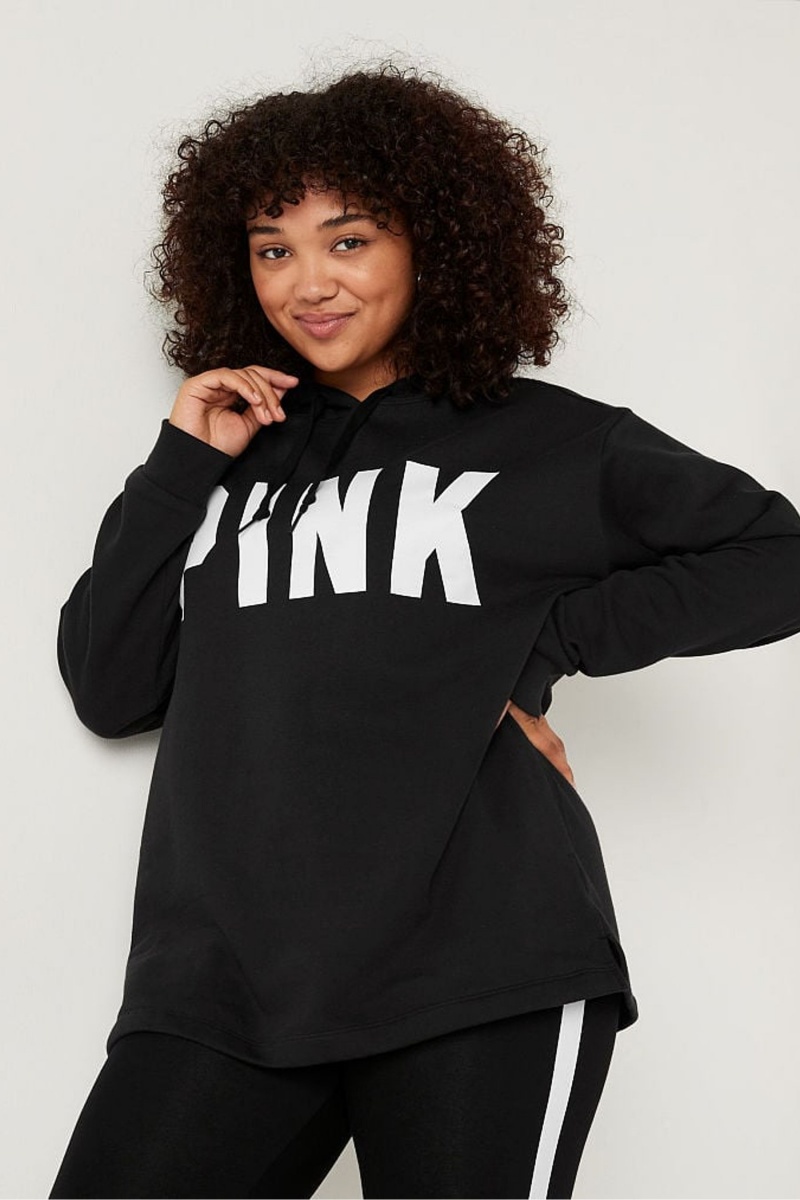 Victoria\'s Secret Fleece Campus Hoodie Čierne | SK-1390FVS