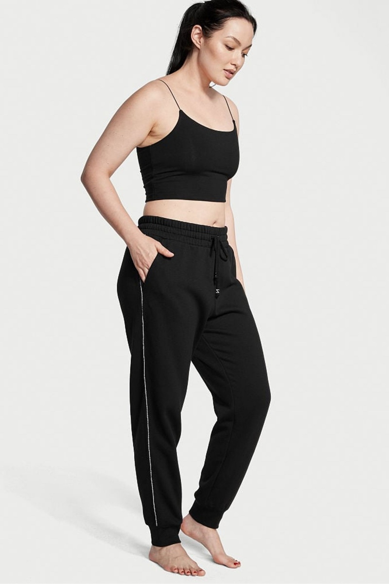 Victoria\'s Secret Fleece Jogger Čierne | SK-8970AIS