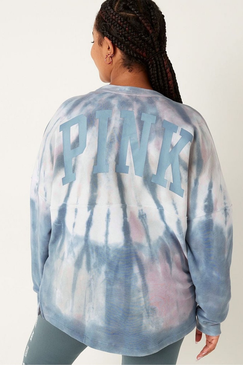 Victoria's Secret Fleece Long Sleeve Oversized Sweatshirt Zelene | SK-3427PAN