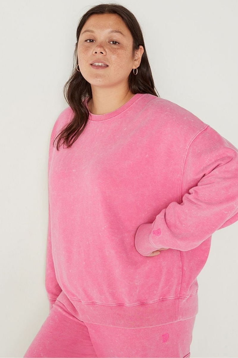 Victoria\'s Secret Fleece Long Sleeve Sweatshirt Čierne | SK-4063HQM