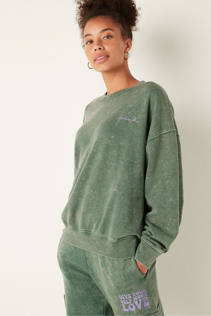 Victoria\'s Secret Fleece Long Sleeve Sweatshirt Čierne | SK-5892TXN