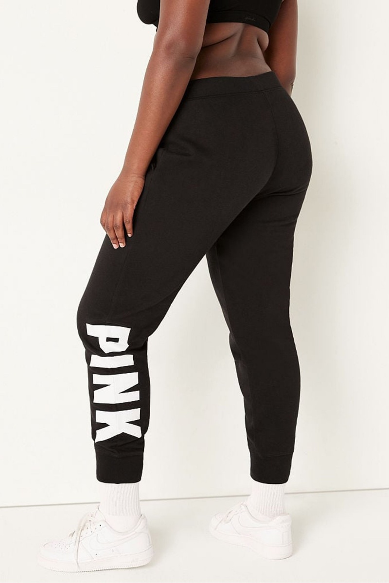 Victoria's Secret Fleece Lounge Jogger Čierne | SK-4503XRP