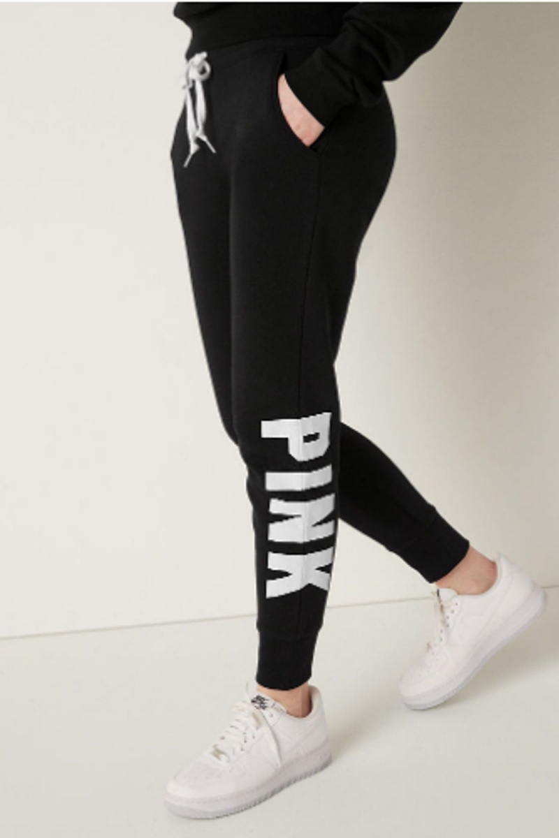 Victoria's Secret Fleece Lounge Jogger Čierne | SK-8031GAF