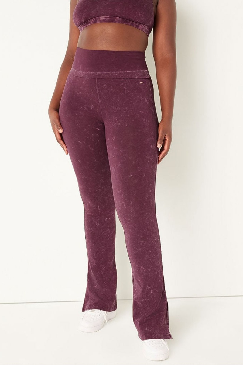 Victoria\'s Secret Foldover Flare Legging Bordove Červené | SK-6123LAN