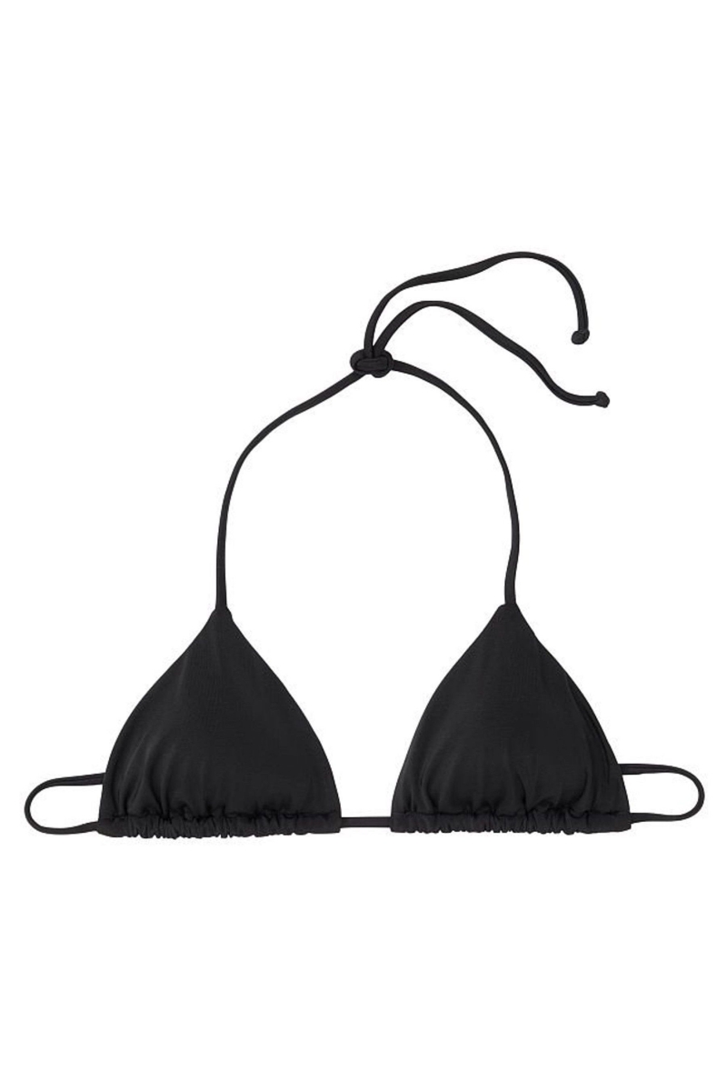 Victoria's Secret Halterneck Triangle Bikiny Top Čierne | SK-7021GQY