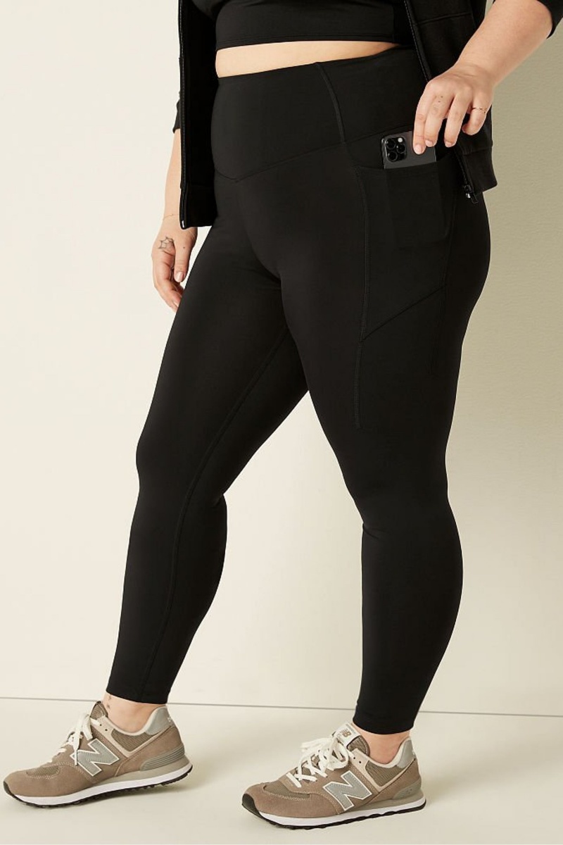 Victoria's Secret High Pásom Crop Legging Čierne | SK-1985QHY